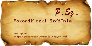 Pokoráczki Szénia névjegykártya